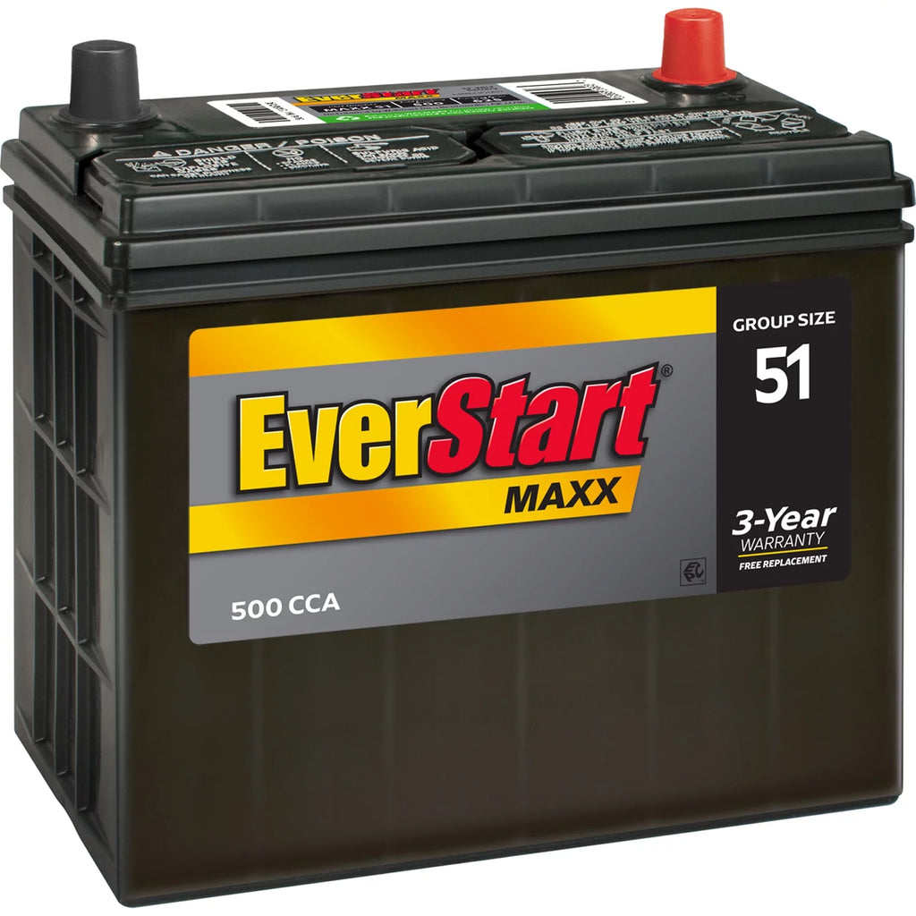 Lead Acid Automotive Battery Group Size 51 12 Volt 500 CCA T6304