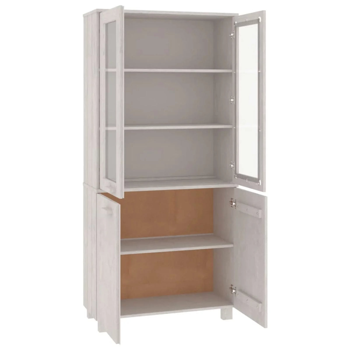 Pine Wood Buffet Sideboard with Doors and Shelves S5448