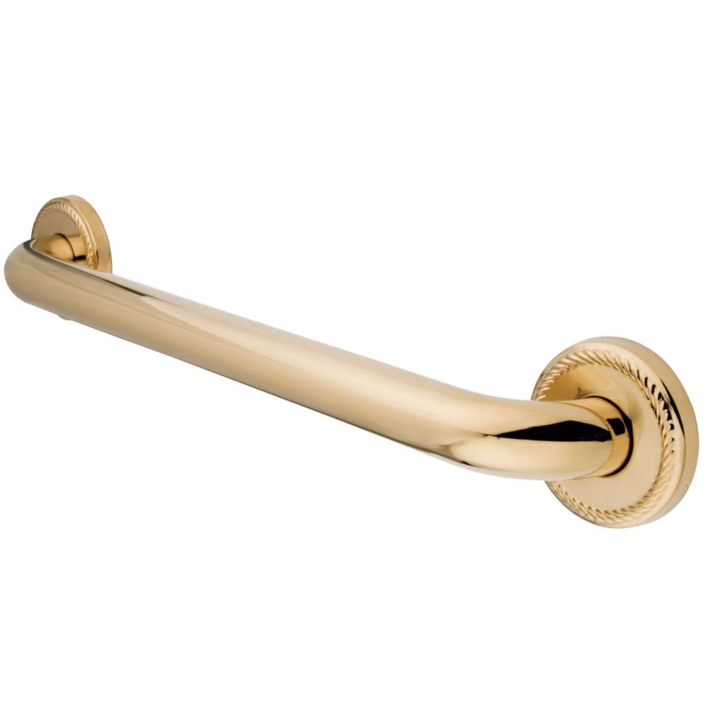 12x22 Grab Bar, Polished Brass F6946