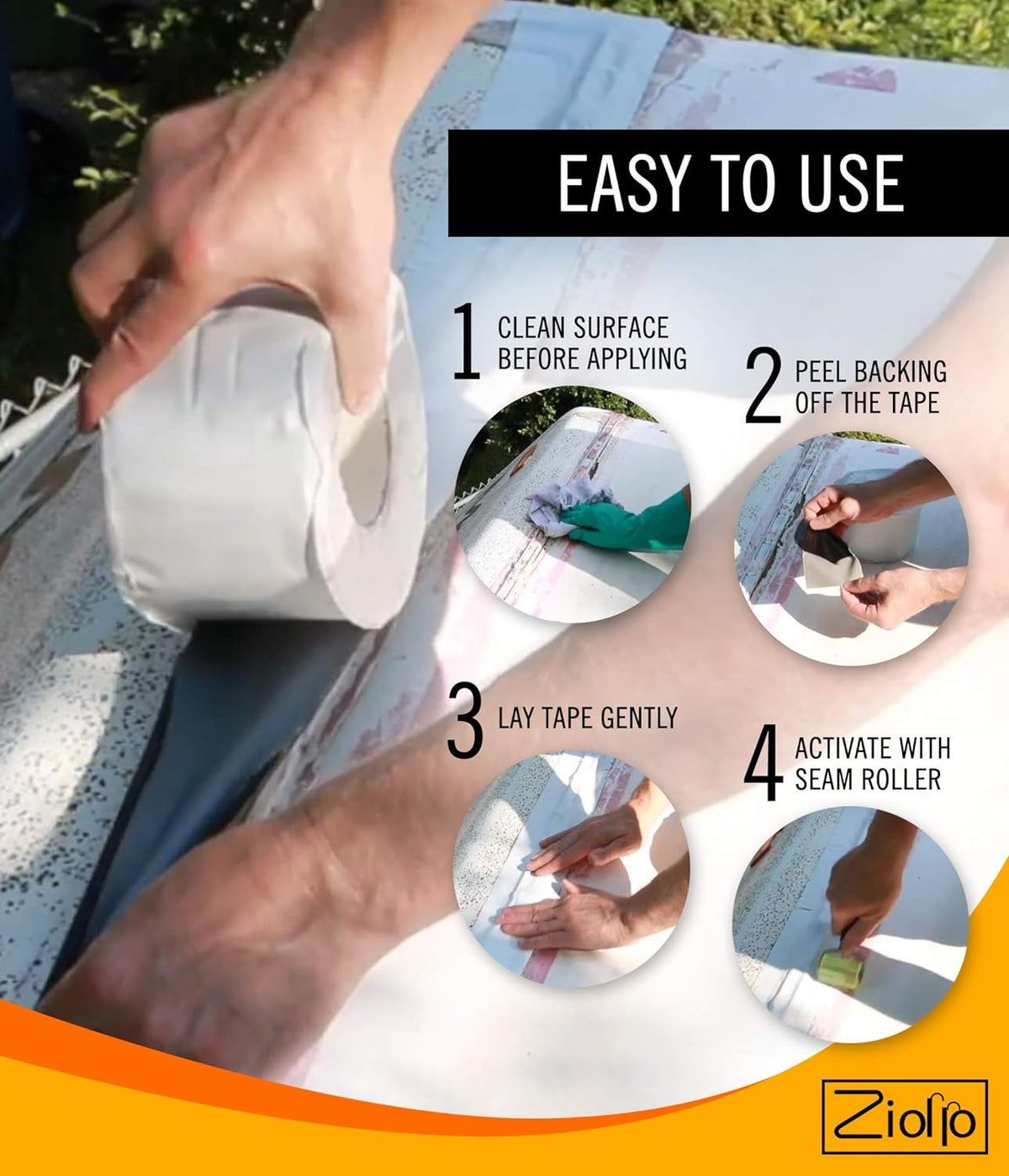 RV Flex Repair Tape Kit with Butyl Sealant A84344