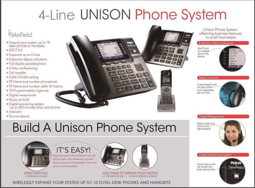 4-Line Phone System W718012