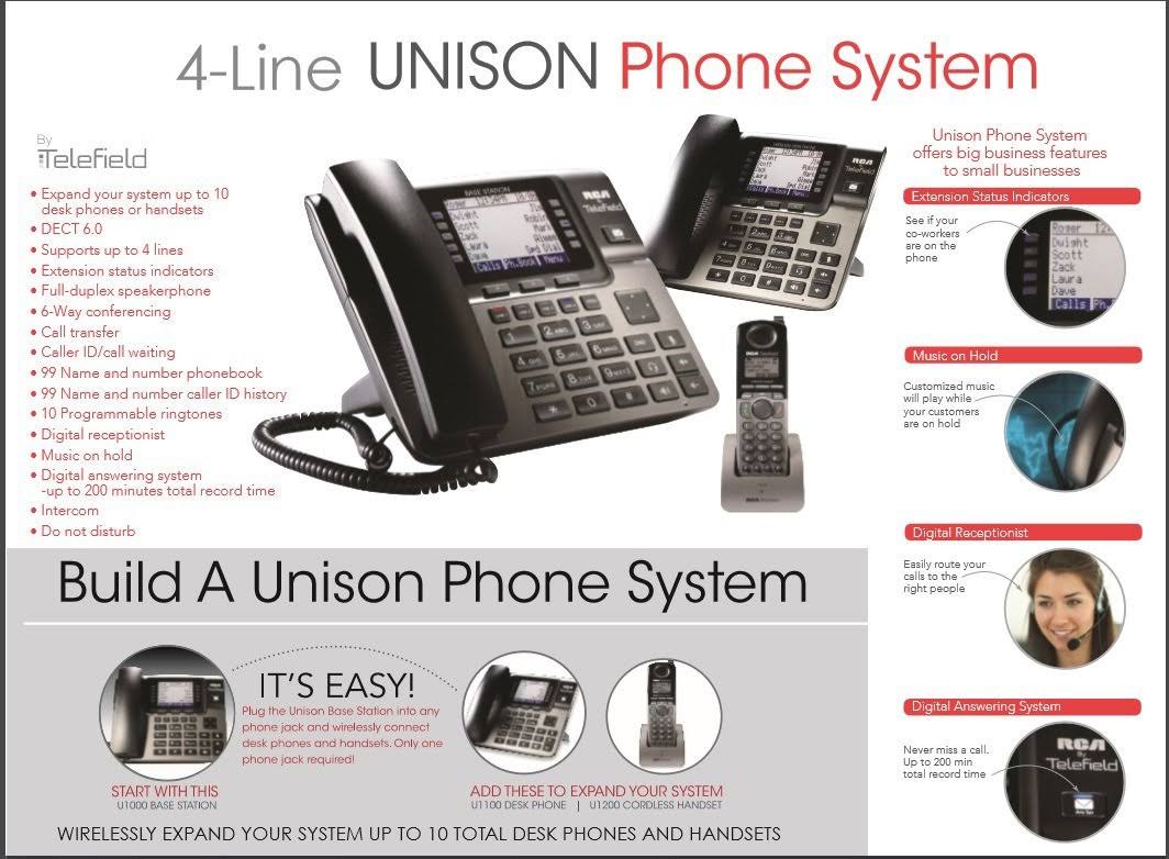4-Line Phone System W718012