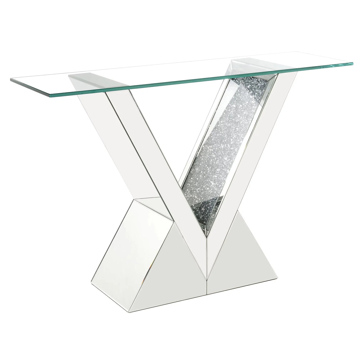 Rectangular Mirrored Console Table C7549