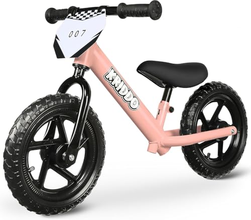 12 Inch Toddler Balance Bike with Customize Plate, Black C7146