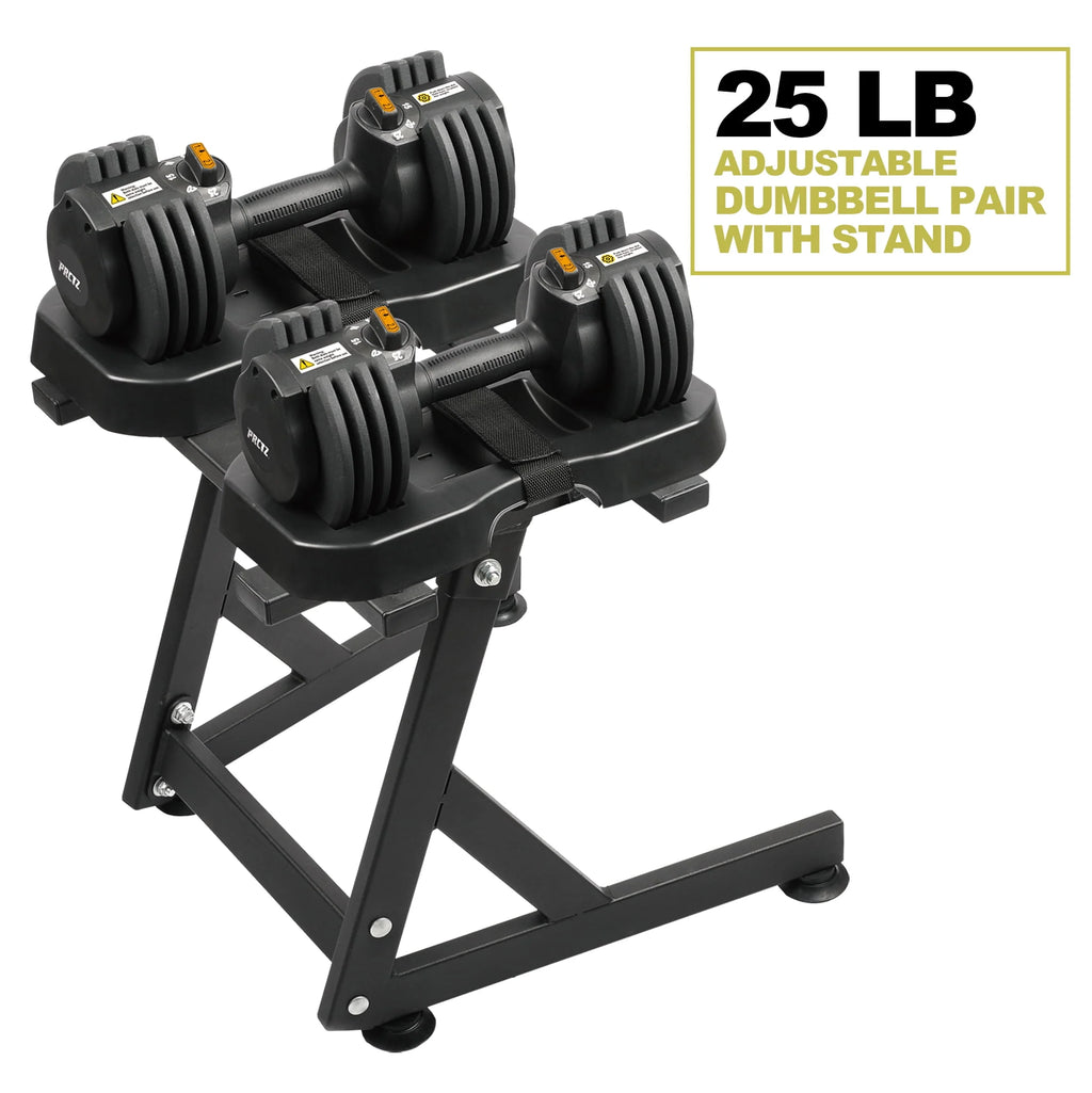 Adjustable Dumbbell Pair with Stand S7692
