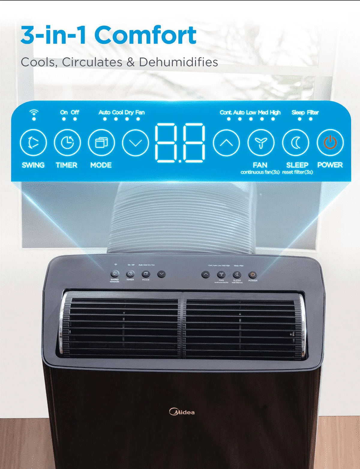 12,000 BTU High Efficiency Inverter Portable Air Conditioner U917