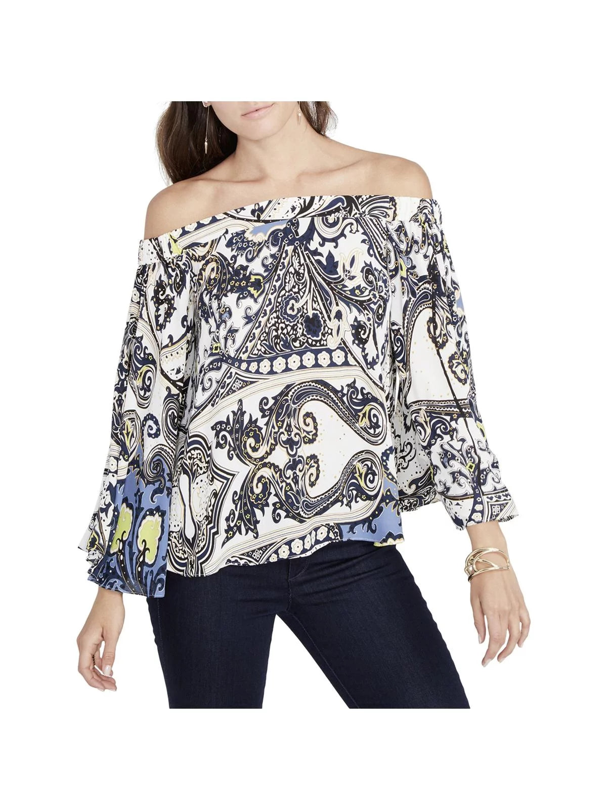 Printed Knit Blouse E710