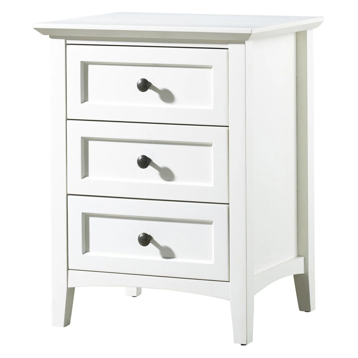 Black 3 Drawer Nightstand V5298