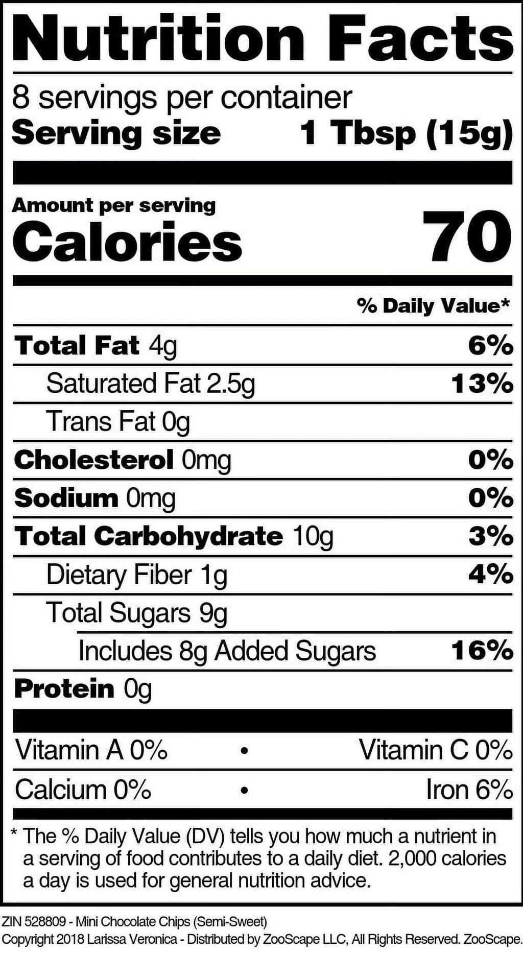 Mini Chocolate Chips Semi-Sweet 4 oz 3-Pack Z60987