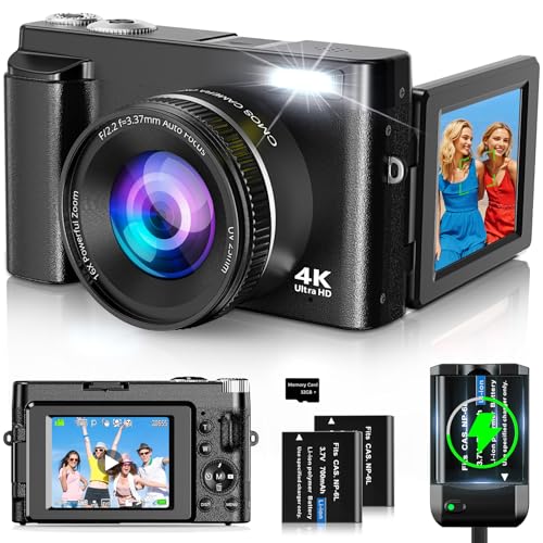 4K 48MP Autofocus Compact Digital Camera with 16X Zoom F237