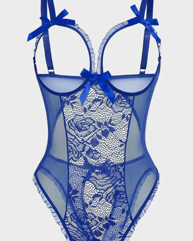 Crotchless Lace Mini Bodysuit H26072