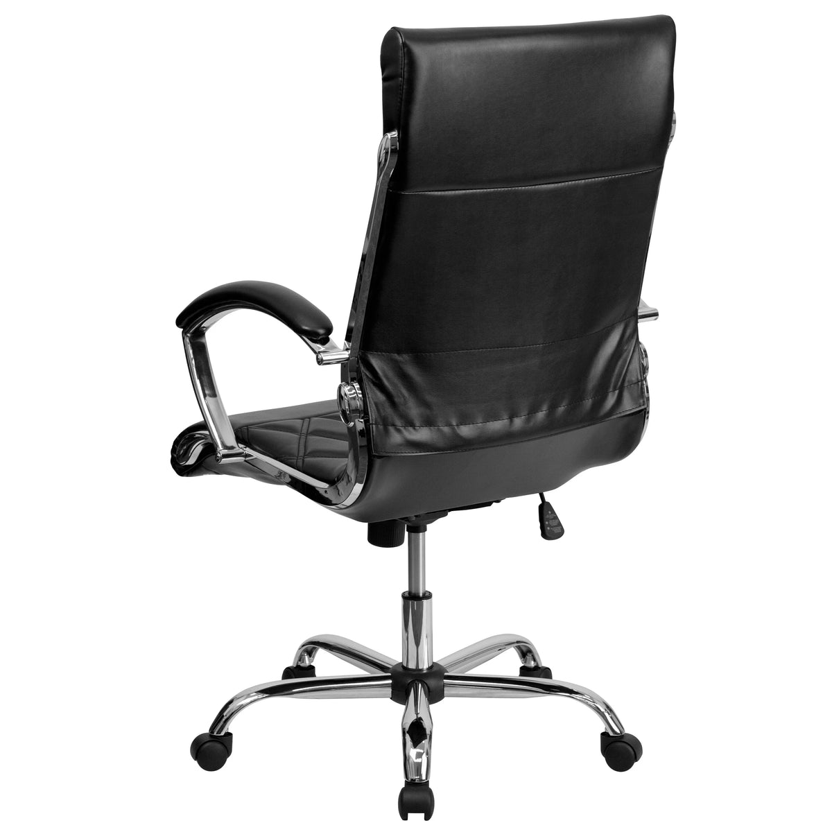Black Leather Adjustable Swivel Office Chair K659737