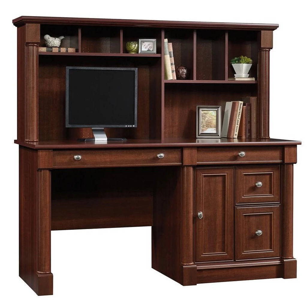 Computer Desk with Hutch in Cherry I120