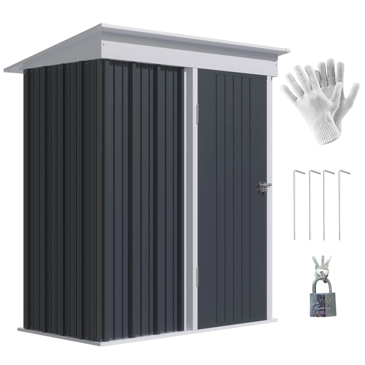 Garden Storage Shed Steel Tool House F702903