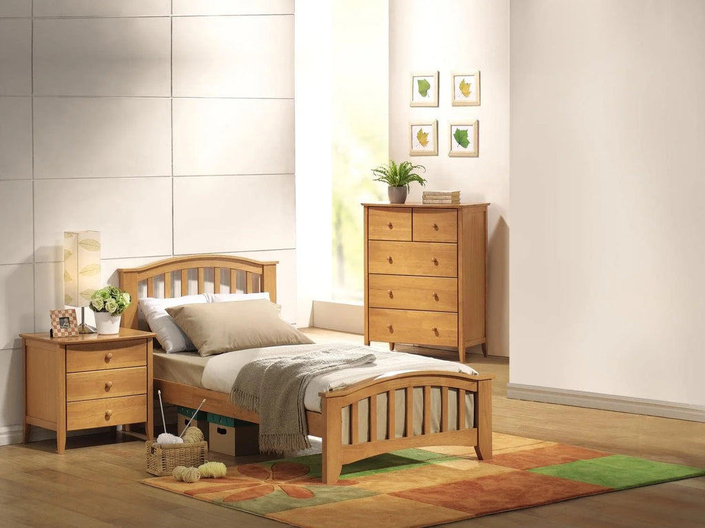 Maple Slat Wood Bed D796531