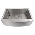 33 in. Stainless Steel Farmhouse Kitchen Sink with Bottom Grid W6954