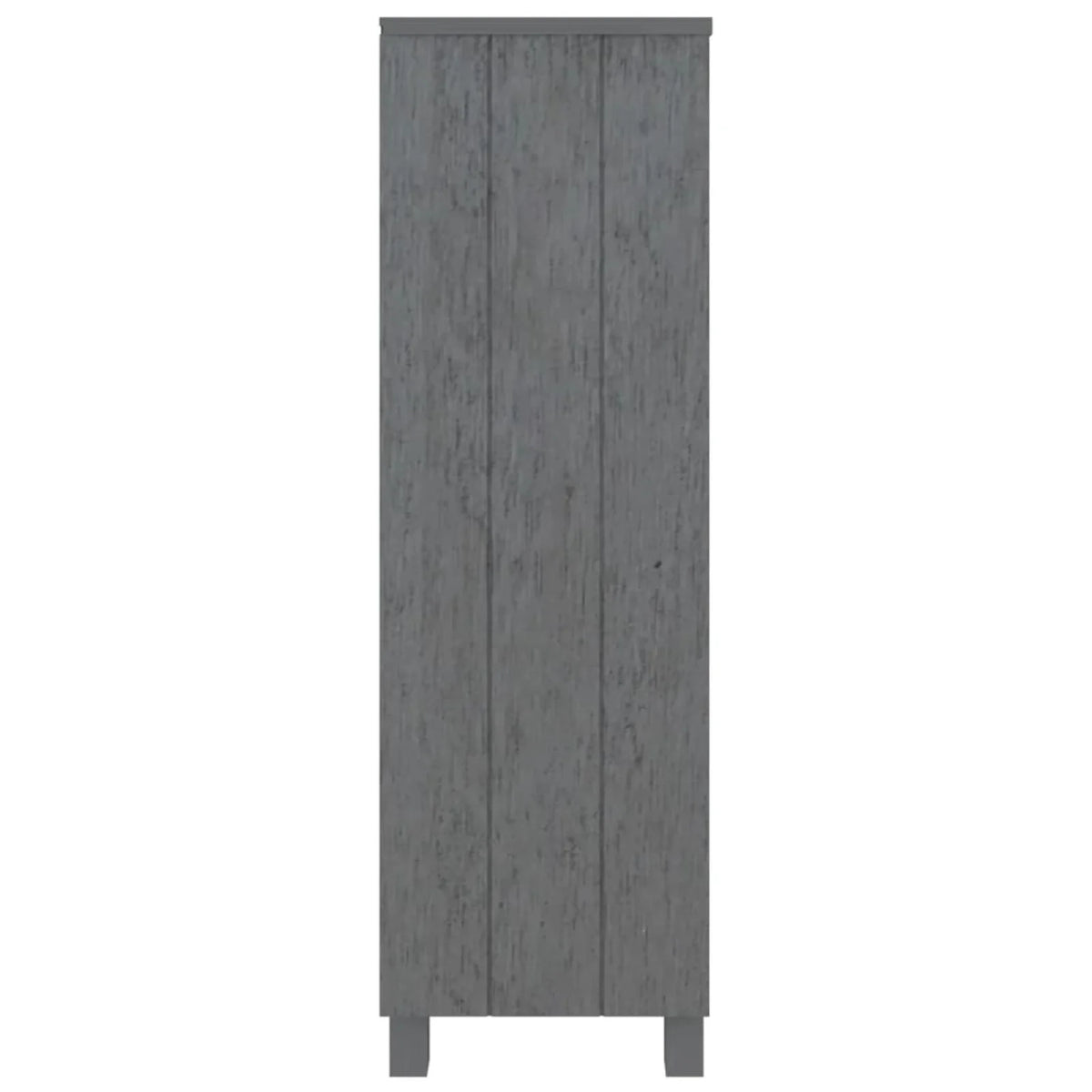 Dark Gray Solid Wood Pine Book Cabinet I727