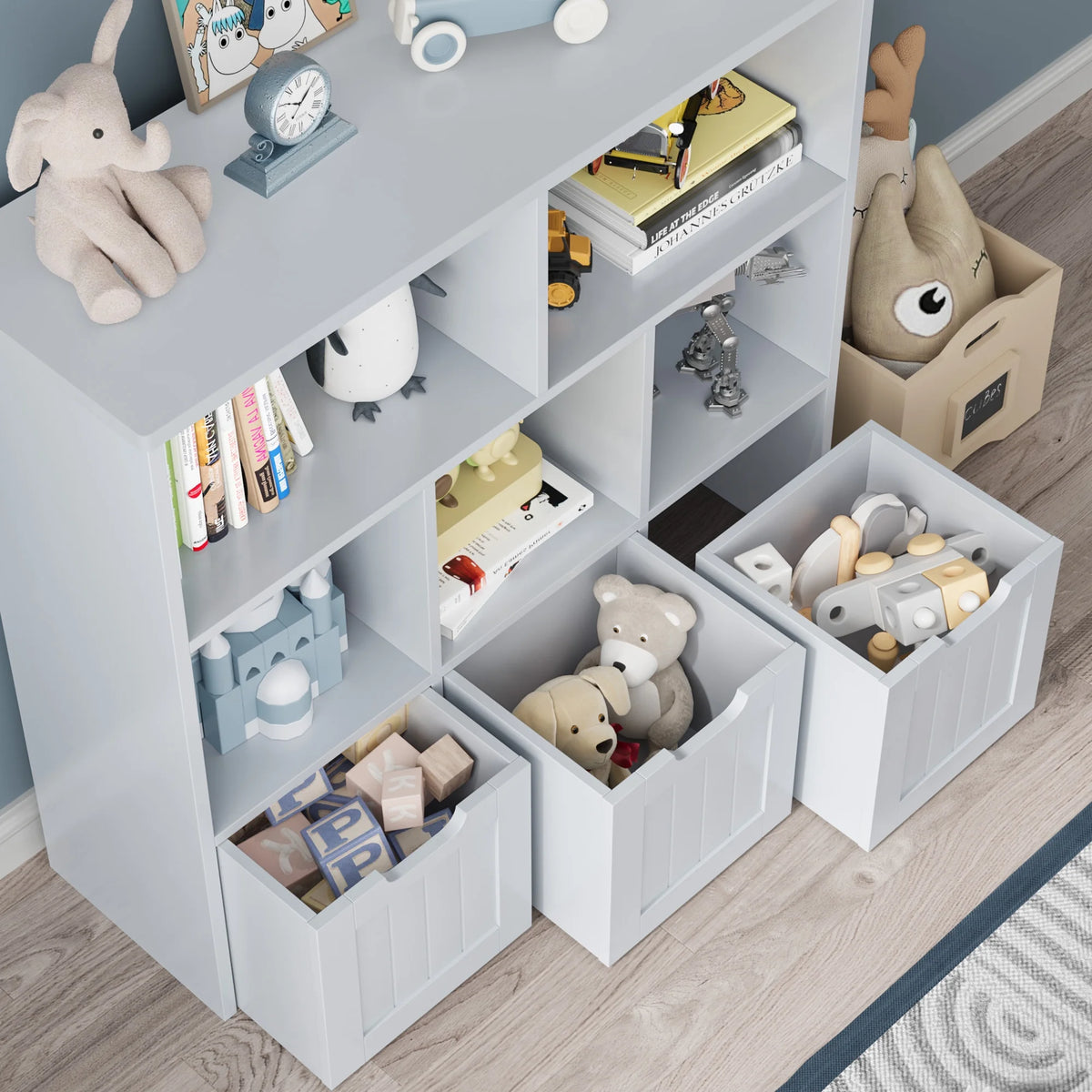 5 Cube Storage Organizer with Drawers O452798