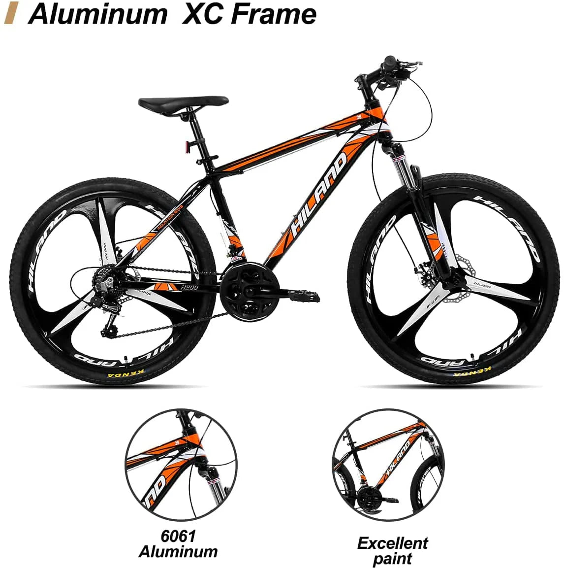 Black 21 Speed Aluminum Mountain Bike K9968
