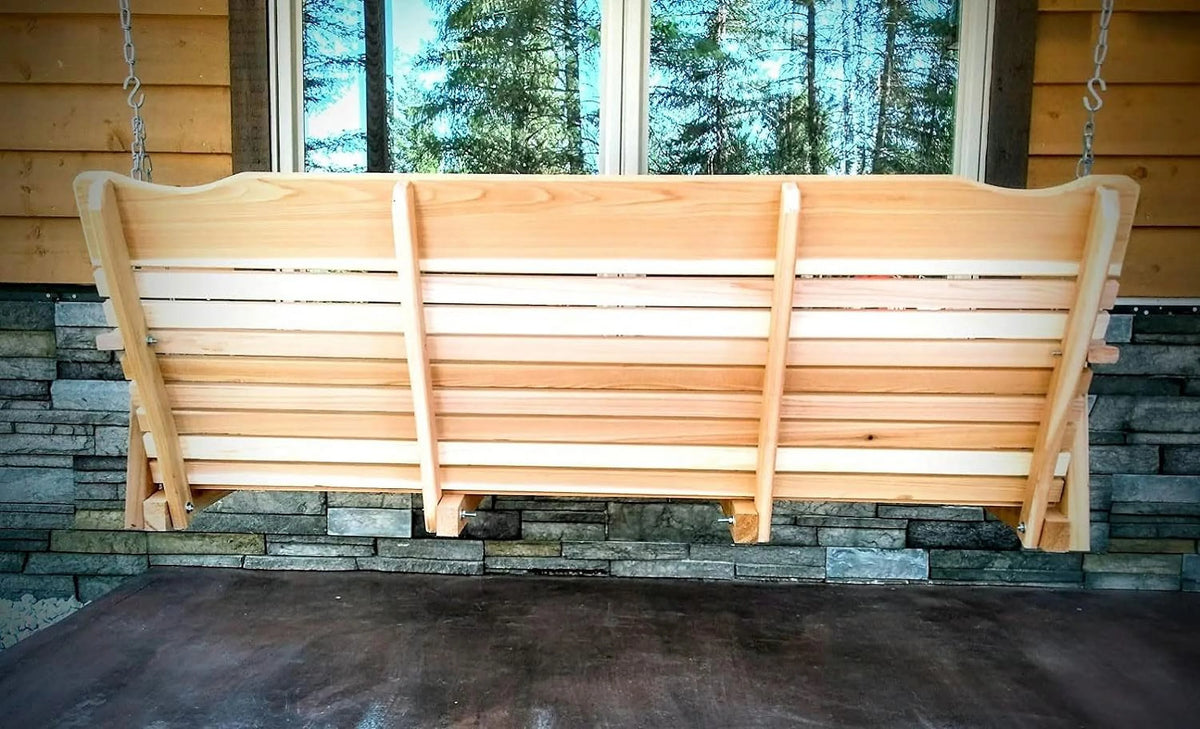 5 Foot Natural Cedar Porch Swing with Chain F7135
