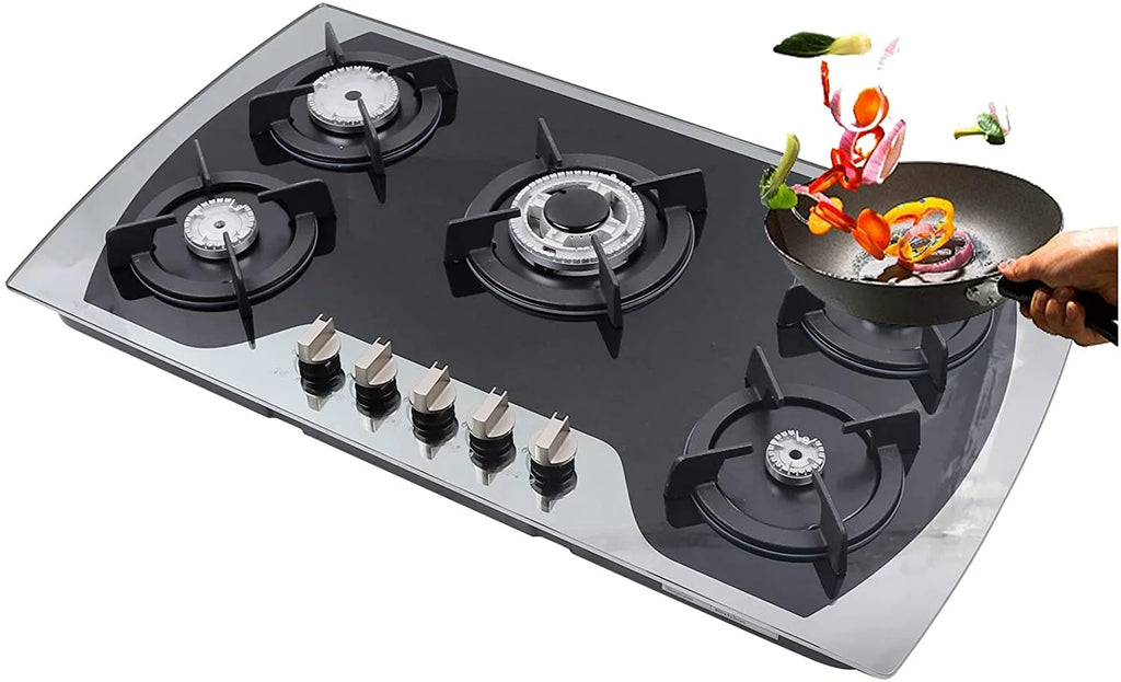 5 Burners Tempered Glass Gas Cooktop D113356