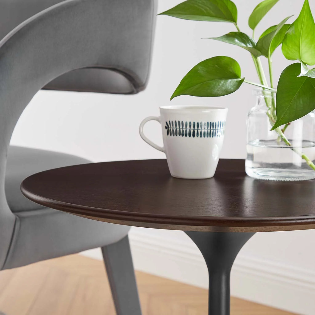Round Wood Grain Side Table B9088