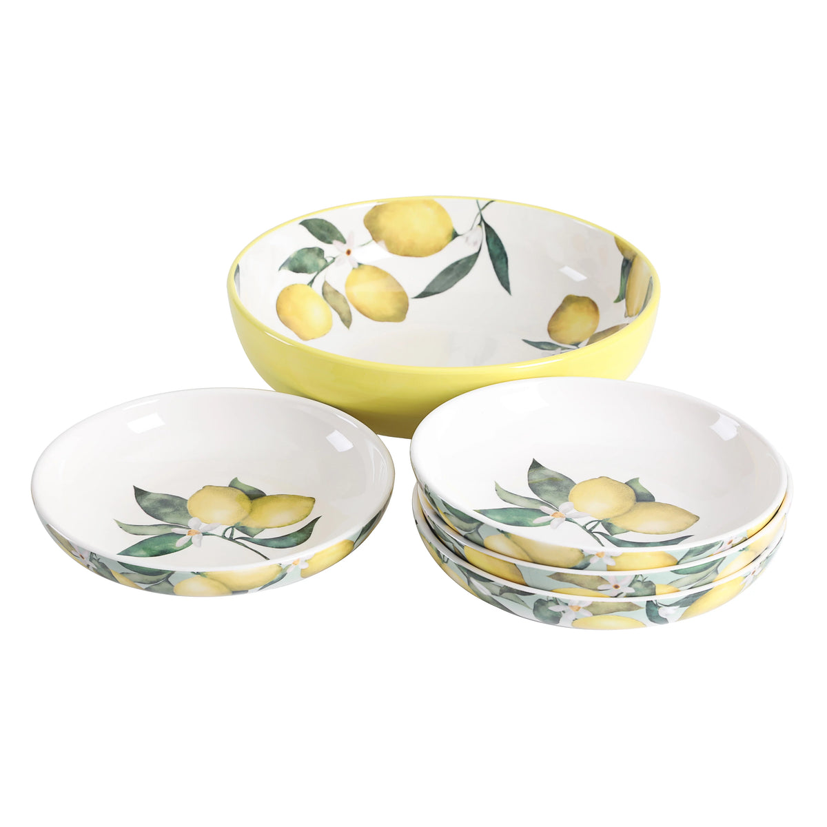 Ceramic Pasta Bowl Set of 5 B760