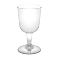 Clear 5.5-Ounce Disposable Hard Plastic Wine Glasses K8005