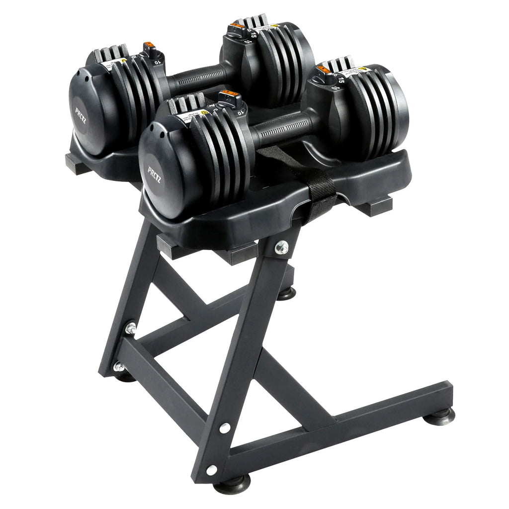 Adjustable Dumbbell Pair with Stand S7692