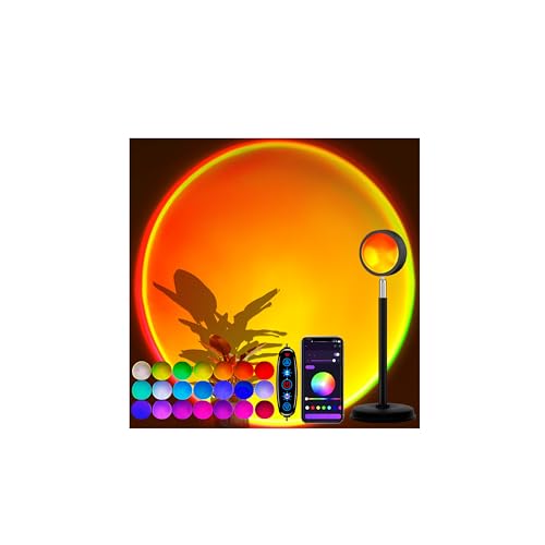 21 Color Changing LED Sunset Lamp Projector Q934597