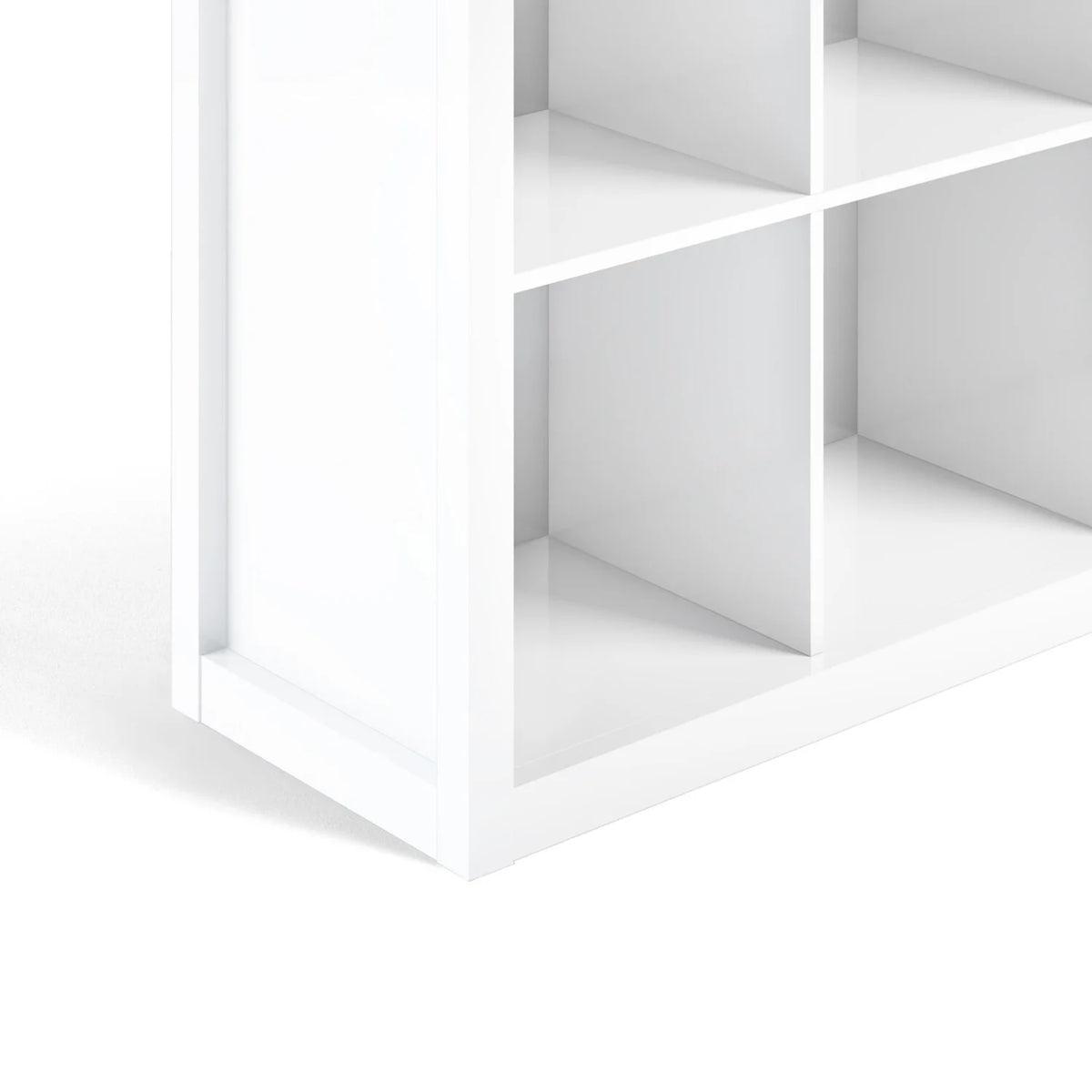White 9 Cube Solid Wood Bookcase and Storage Unit N443615