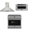 36 Electric Range, Range Hood and Microwave M978152