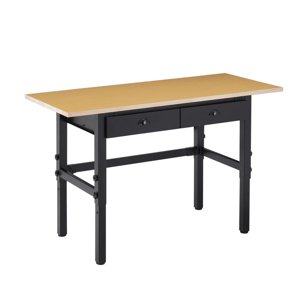 55'' Adjustable Work Bench with Power Outlets and Drawers U7518