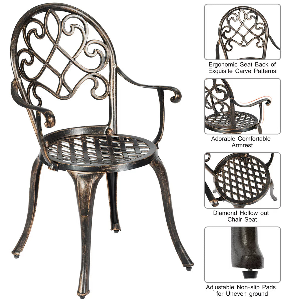 3 Pc Patio Dining Set with Ice Bucket X30509