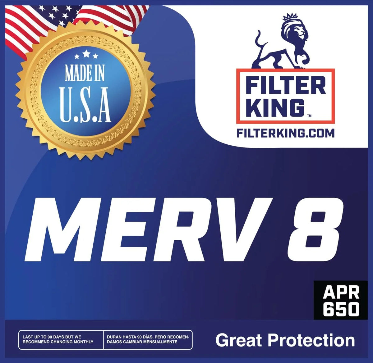 16.5x66x1 MERV 8 Pleated HVAC Air Filter 4-Pack S668626