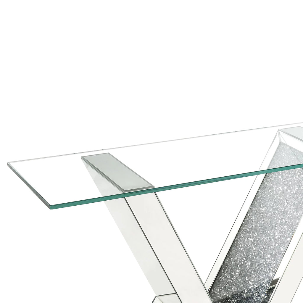 Rectangular Mirrored Console Table C7549