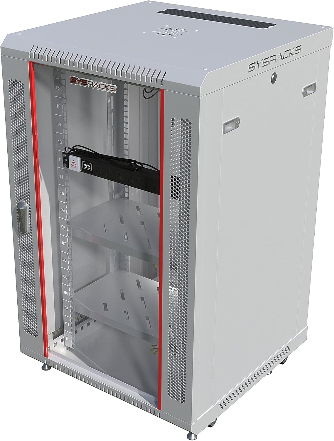 18U Gray Wall Mount Server Rack Cabinet W402