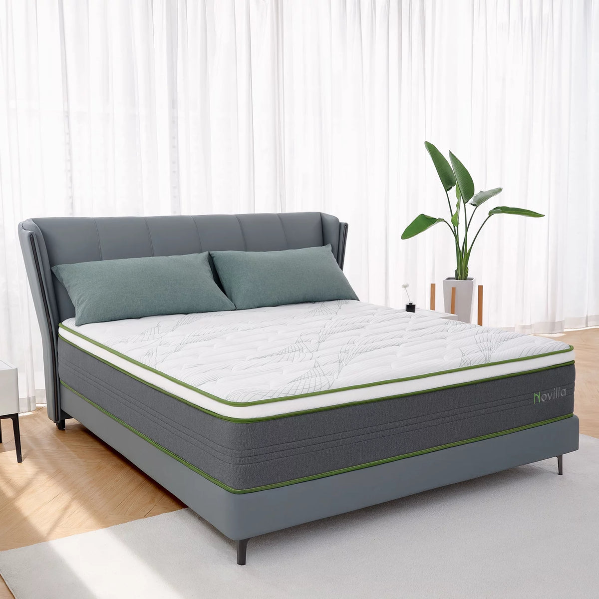 Queen Size Memory Foam Pocket Spring Hybrid Mattress H27273