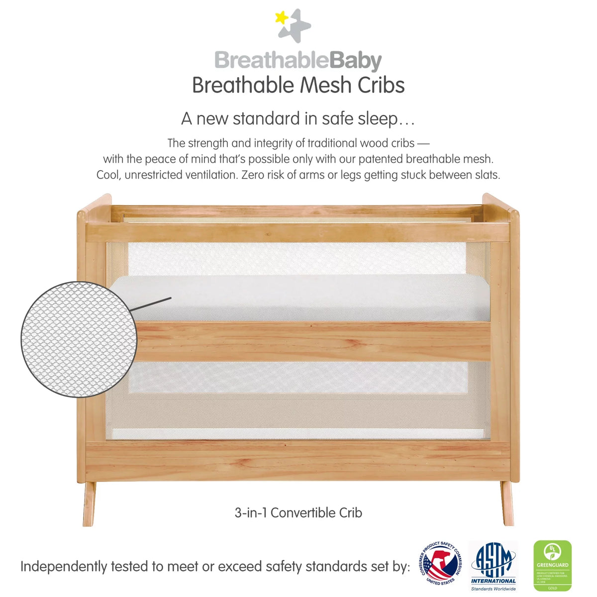 Beech 3-in-1 Convertible Crib K98582