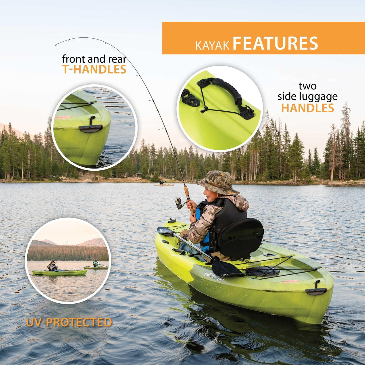 10 ft Sit-on-Top Fishing Kayak T3409