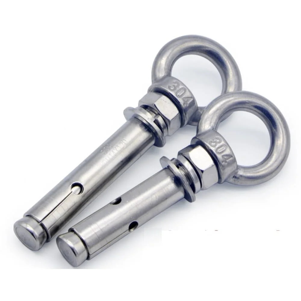 304 Stainless Steel Lifting Eye Bolt M10x80mm 2pcs S916881