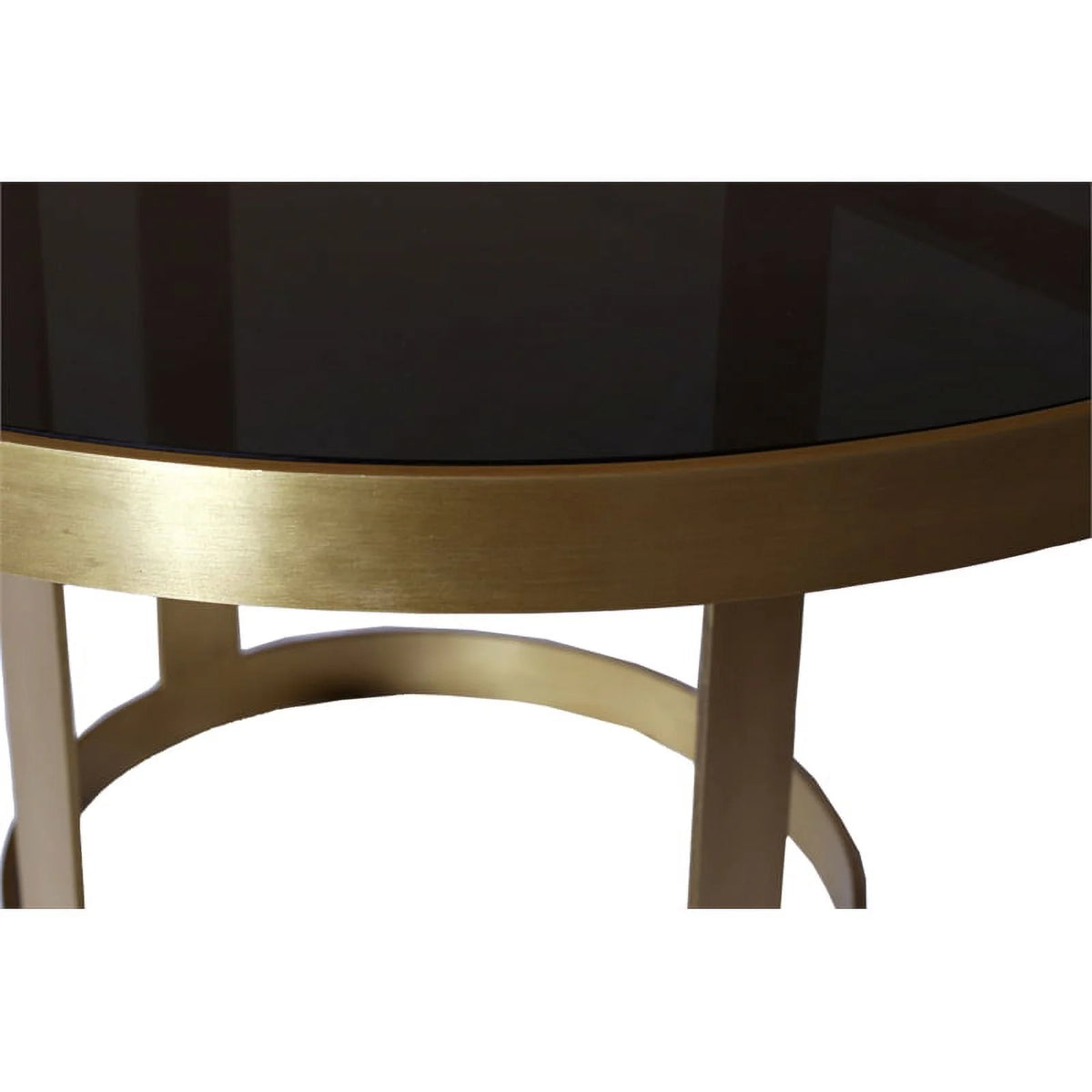 Metallic Gold Glass Top Cocktail Table N9312