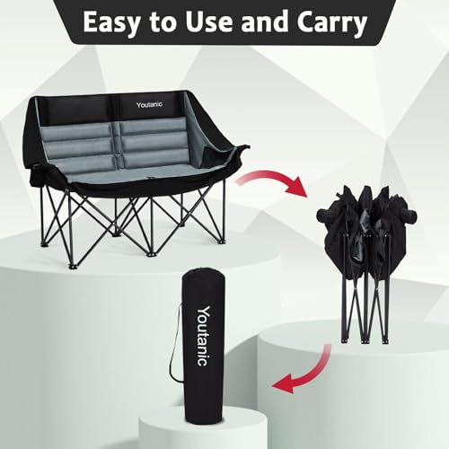 Oversized Portable Folding Camping Chair with Cup Holder and Carry Bag V77127