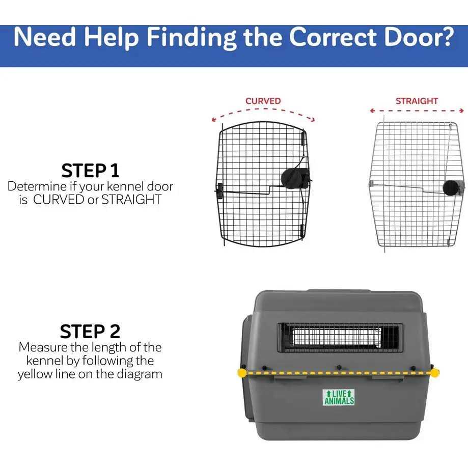 Black Kennel Replacement Door U7333