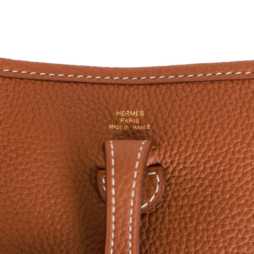 Gold Leather Crossbody Bag I150