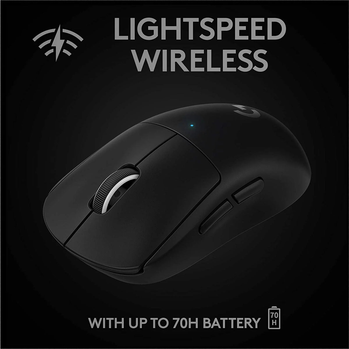 Wireless Gaming Mouse Ultra-Lightweight HERO 25K Sensor Black E517599
