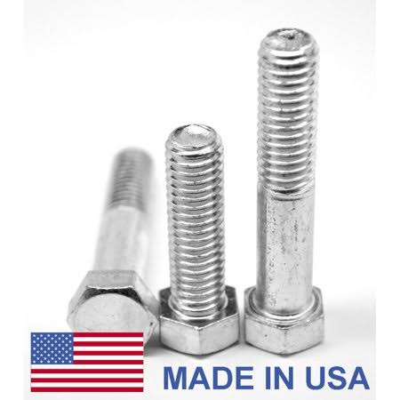 1 inch-14 x 5 inch UNS Thread Grade 5 Hex Cap Screw Medium Carbon Steel Zinc Plated Pk 5 K601208