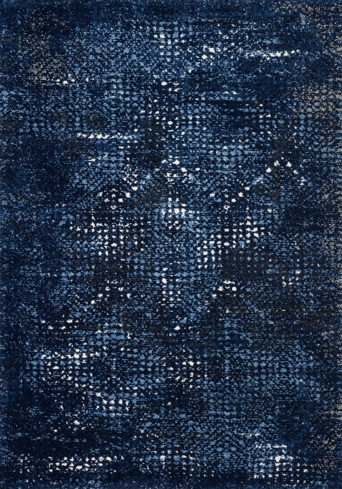 Dark Blue Light Blue 7'7 x 10'6 Rug O823