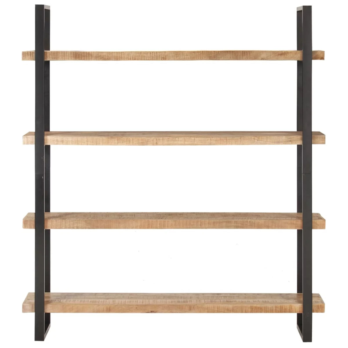 4-Tier Rough Mango Wood Bookcase Y129948