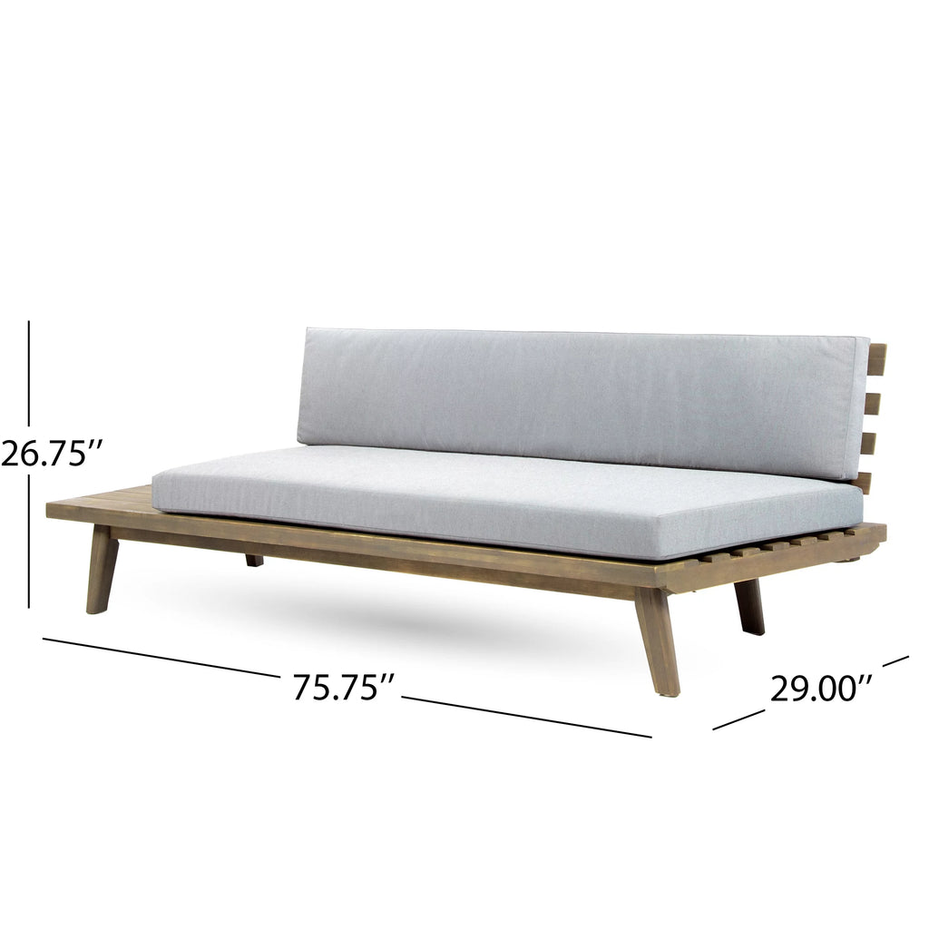 Grey Acacia Wood Sofa V43577